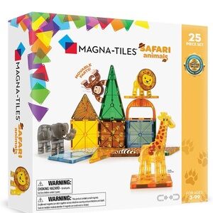 Magna-Tiles Safari Animals Building Set - Multicolor